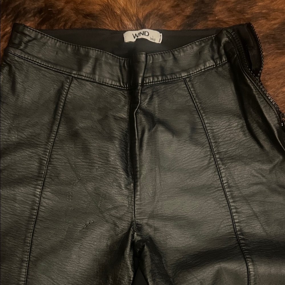 WND Black Leather Pants